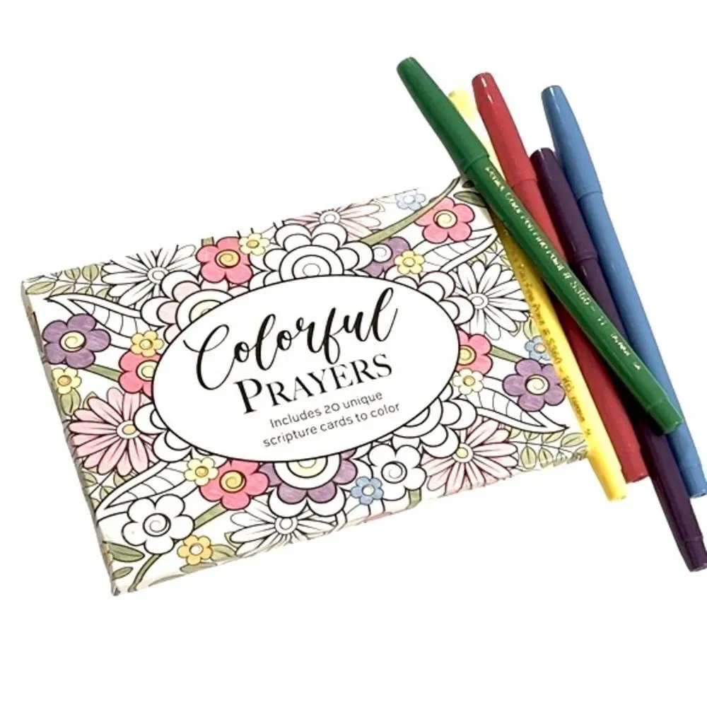 CrownJewlz Christian Floral Prayer & Scripture Cards (20 ct set)